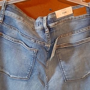 Judy blue The Gabby high waisted crop jeans size 14W